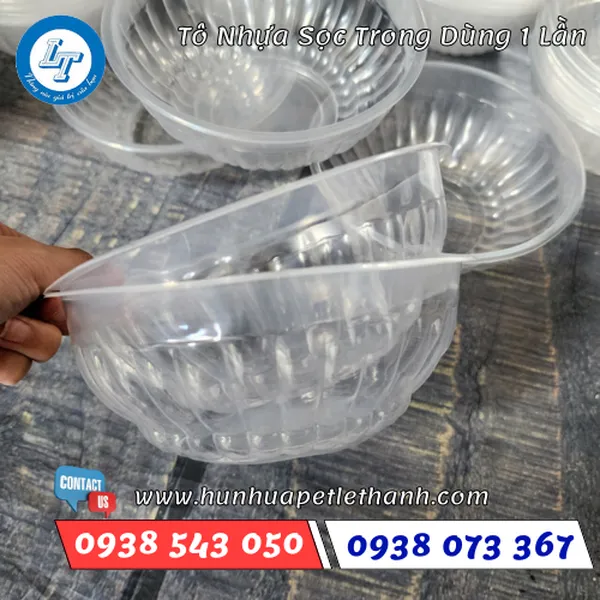 TÔ NHỰA TRONG DÙNG 1 LẦN