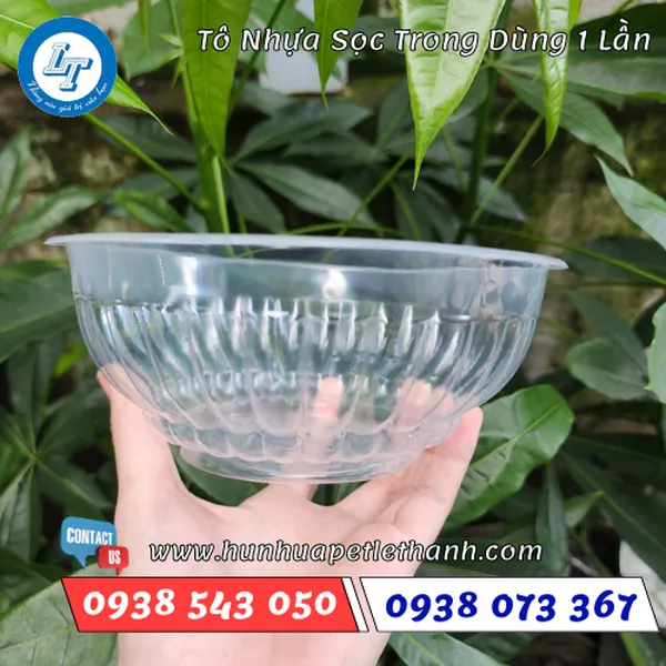TÔ NHỰA TRONG DÙNG 1 LẦN