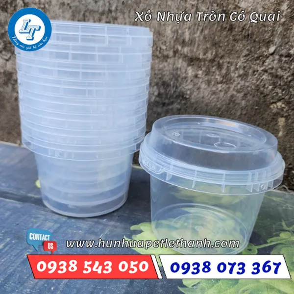 Xô Nhựa Tròn Đựng Trà Sữa