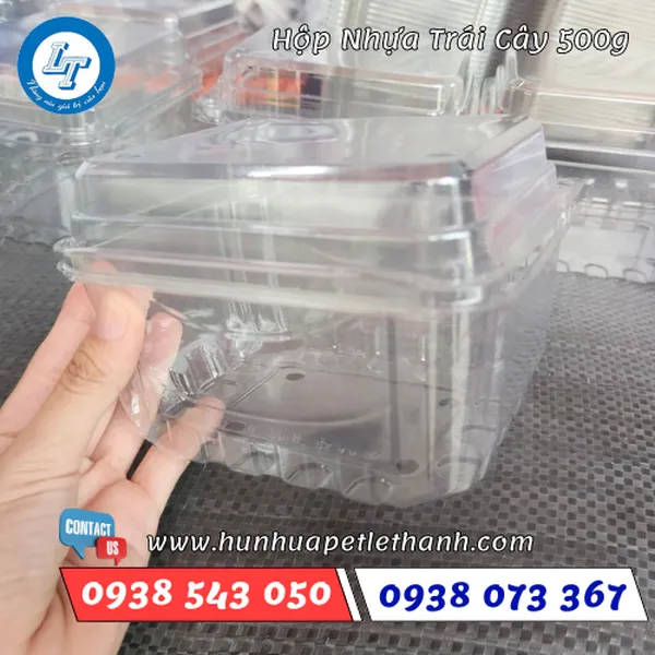 HỘP NHỰA ĐỰNG TRÁI CÂY 500G