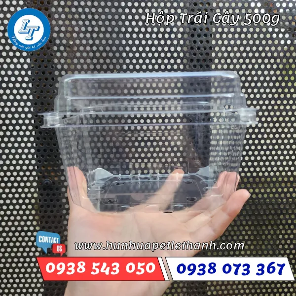 HỘP NHỰA ĐỰNG TRÁI CÂY 500G
