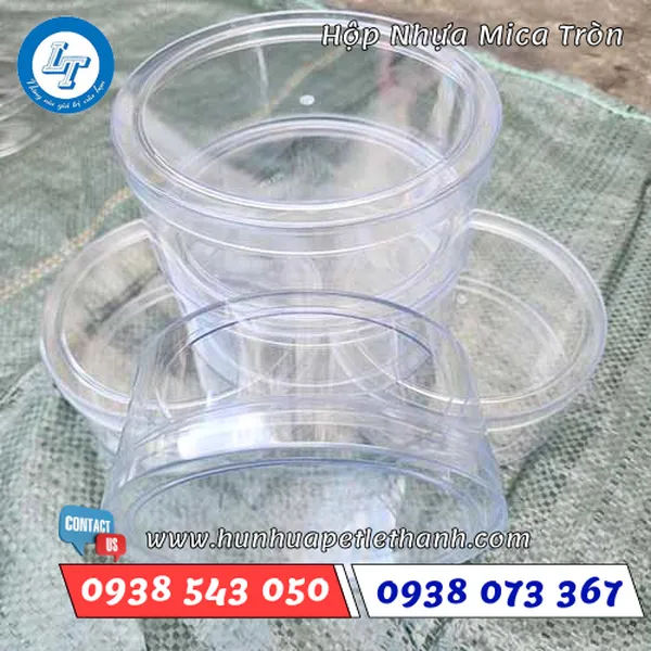 HỘP NHỰA MICA TRÒN