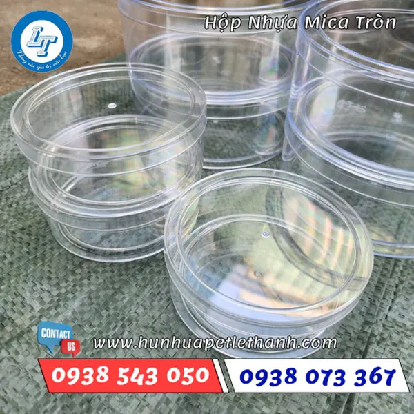 HỘP NHỰA MICA TRÒN