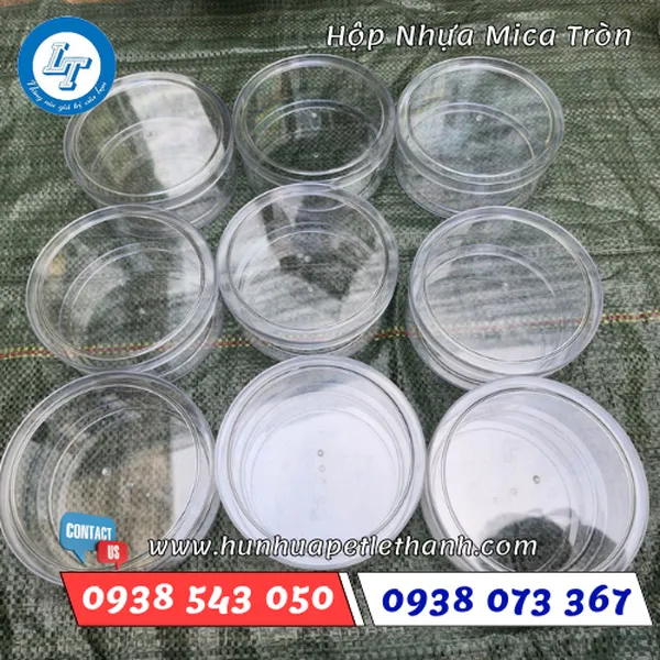HỘP NHỰA MICA TRÒN
