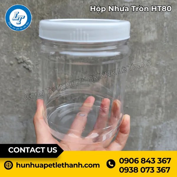 Hộp Nhựa Tròn HT80