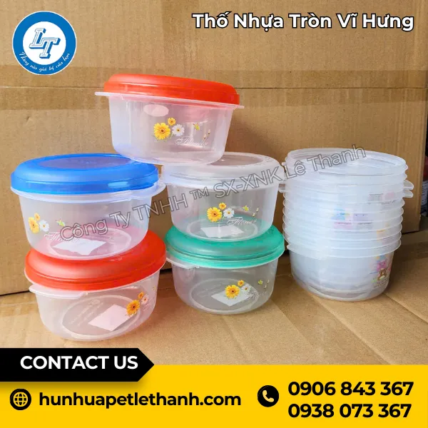 Thố Nhựa Tròn Vĩ Hưng