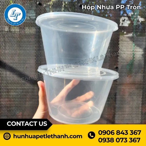 Hộp Nhựa PP Tròn