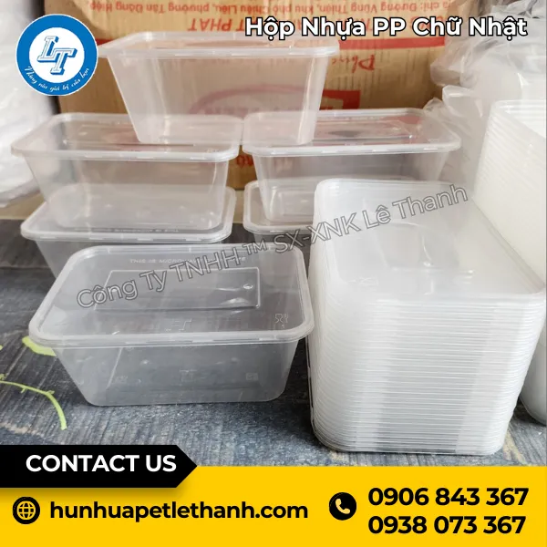 Hộp Nhựa PP Chữ Nhật