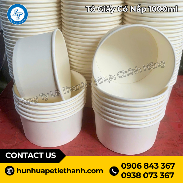 Tô Giấy Có Nắp 1000ml