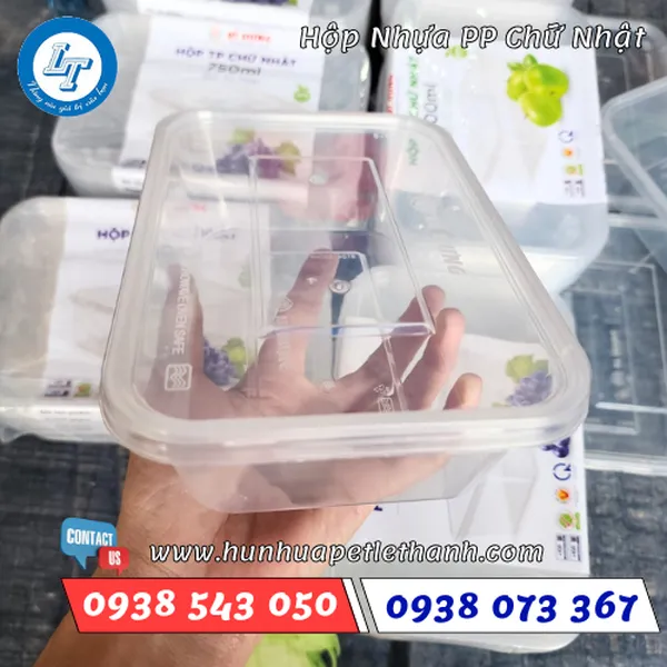 HỘP NHỰA PP CHỮ NHẬT