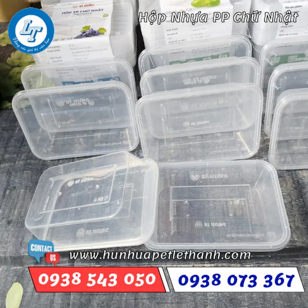 HỘP NHỰA PP CHỮ NHẬT