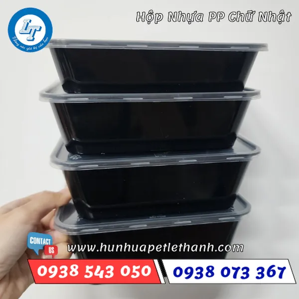 HỘP NHỰA ĐEN CHỮ NHẬT