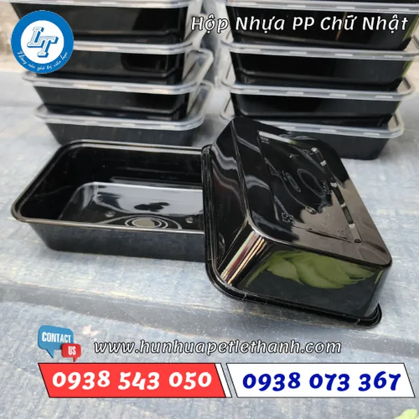 HỘP NHỰA ĐEN CHỮ NHẬT