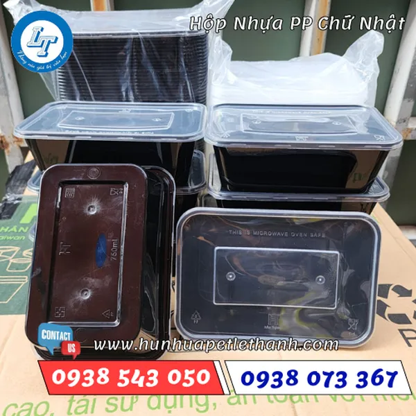 HỘP NHỰA ĐEN CHỮ NHẬT