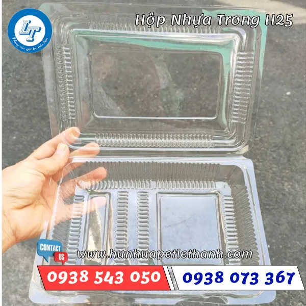 HỘP NHỰA TRONG H25