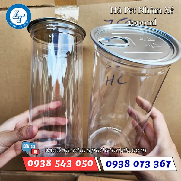 HŨ PET NHÔM XÉ 1000ML (40G)