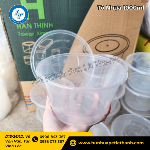 tô nhựa 1000ml bán quán bún, phở giá sỉ cực tốt 3 tô nhựa 1000ml bán quán bún, phở giá sỉ cực tốt 3