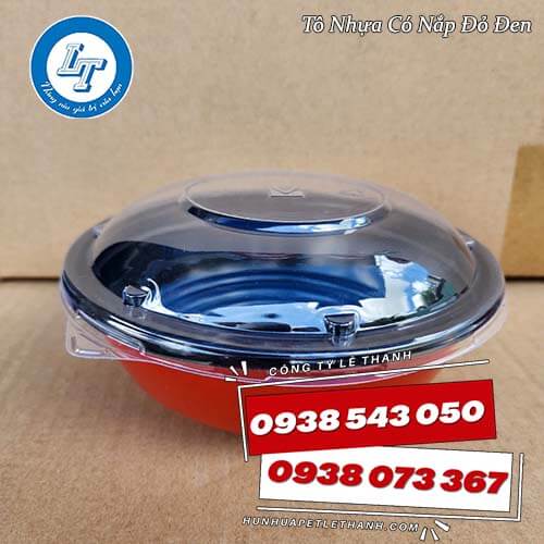 tô nhựa đỏ đen giá sỉ đựng thức ăn nóng 1 tô nhựa đỏ đen giá sỉ đựng thức ăn nóng 1