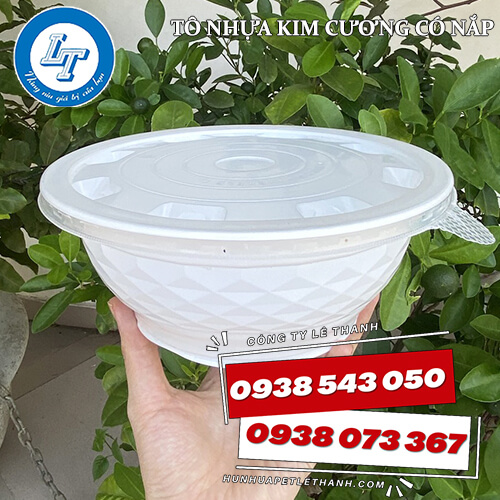 tô nhựa kim cương có nắp giá sỉ 4 tô nhựa kim cương có nắp giá sỉ 4