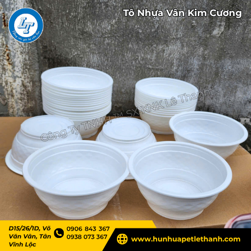 Đặt sỉ ngay tô nhựa kim cương đựng món nước, món khô 2 Đặt sỉ ngay tô nhựa kim cương đựng món nước, món khô 2