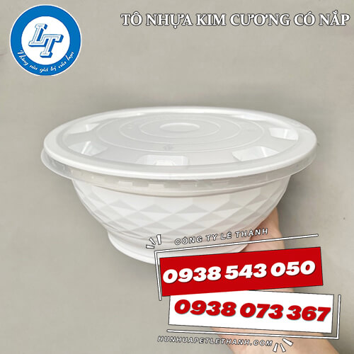 tô nhựa kim cương có nắp giá sỉ 1 tô nhựa kim cương có nắp giá sỉ 1