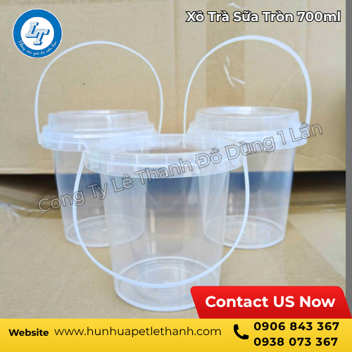 xô nhựa đựng trà sữa 700ml giá rẻ 1 xô nhựa đựng trà sữa 700ml giá rẻ 1