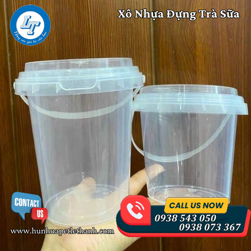 xô nhựa có quai đựng trà sữa đẹp giá rẻ 3 xô nhựa có quai đựng trà sữa đẹp giá rẻ 3