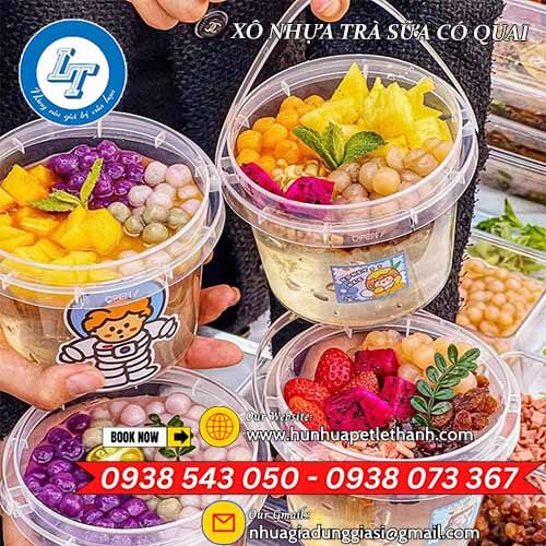 mẫu mới xô nhựa đựng trà sữa vuông tròn giá sỉ rẻ 4 mẫu mới xô nhựa đựng trà sữa vuông tròn giá sỉ rẻ 4