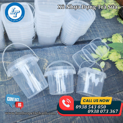 xô nhựa có quai đựng trà sữa đẹp giá rẻ 4 xô nhựa có quai đựng trà sữa đẹp giá rẻ 4