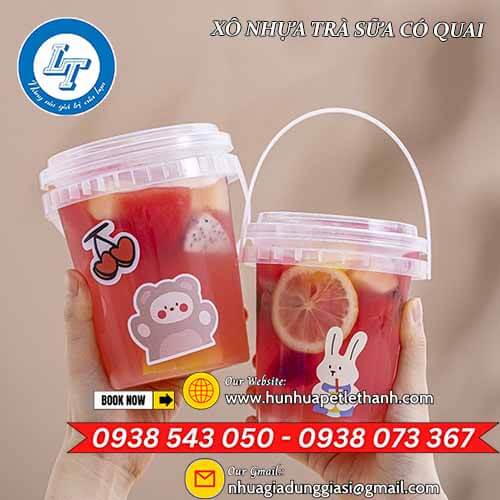 mẫu mới xô nhựa đựng trà sữa vuông tròn giá sỉ rẻ 3 mẫu mới xô nhựa đựng trà sữa vuông tròn giá sỉ rẻ 3