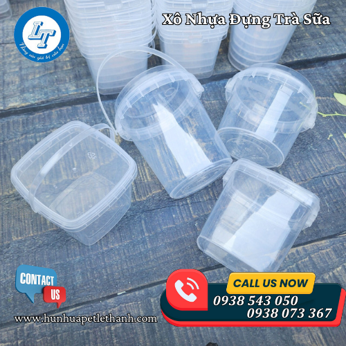 xô nhựa có quai đựng trà sữa đẹp giá rẻ 5 xô nhựa có quai đựng trà sữa đẹp giá rẻ 5
