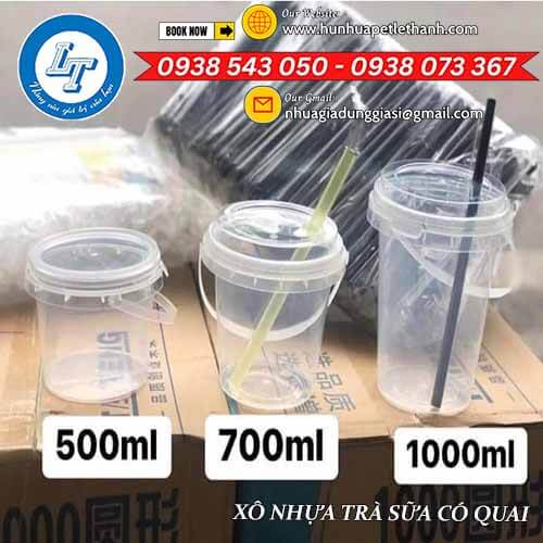 mẫu mới xô nhựa đựng trà sữa vuông tròn giá sỉ rẻ 1 mẫu mới xô nhựa đựng trà sữa vuông tròn giá sỉ rẻ 1