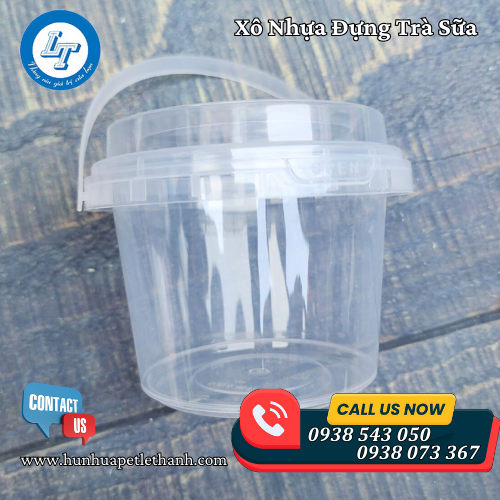 xô nhựa có quai đựng trà sữa đẹp giá rẻ 1 xô nhựa có quai đựng trà sữa đẹp giá rẻ 1