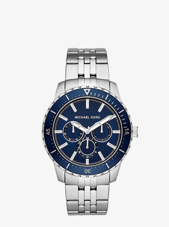 Đồng Hồ Michael Kors Nam MK7153 Oversized Cunningham Silver Tone Watch 44MM Silver Blue