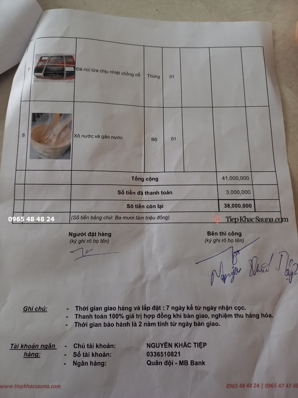 Danh sách phụ kiện trọn gói trong phòng xông hơi đôi khô và ướt kết hợp trang 3