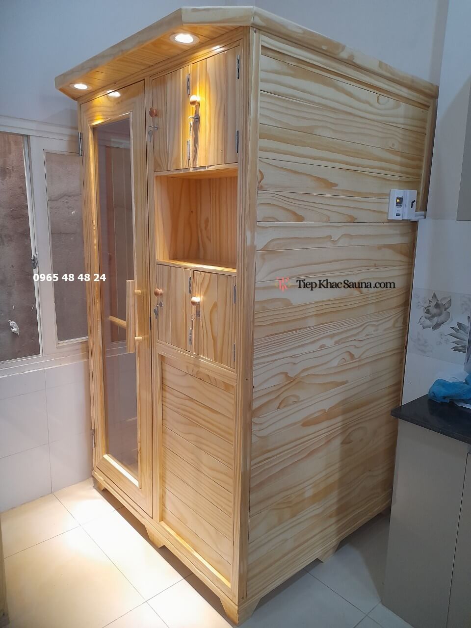 Hình thực tế phòng xông hơi gia đình chị Bé, quận Bình Thạnh, TpHCM - H2