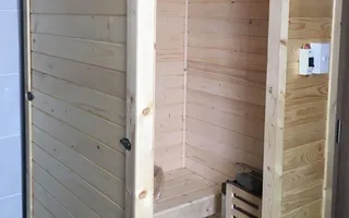 Phòng xông hơi mini, thông Phần Lan, ngang 1m