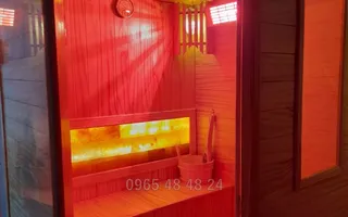 Phòng xông hơi khô gia đình chặt góc