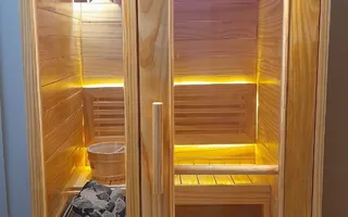 Phòng xông hơi mini, thông Mỹ cao cấp, ngang 1m