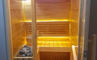 Phòng xông hơi mini, thông Mỹ cao cấp, ngang 1m