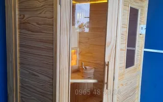 Phòng xông hơi khô gia đình chặt góc