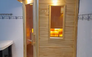 Phòng xông hơi khô gia đình chặt góc