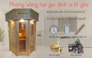 Phòng xông hơi khô gia đình chặt góc