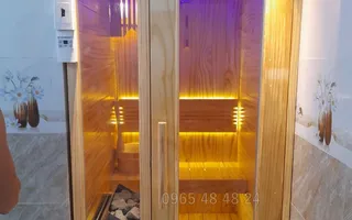 Phòng xông hơi mini, thông Mỹ cao cấp, ngang 1m