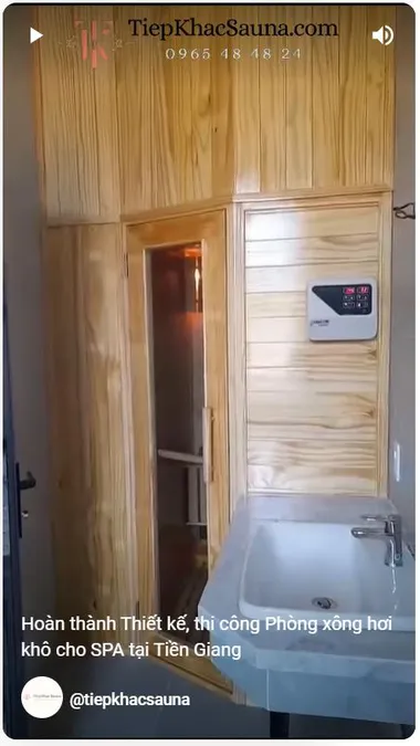 Phòng Xông Hơi 2mx1m1x1m55  SPA Tiền Giang