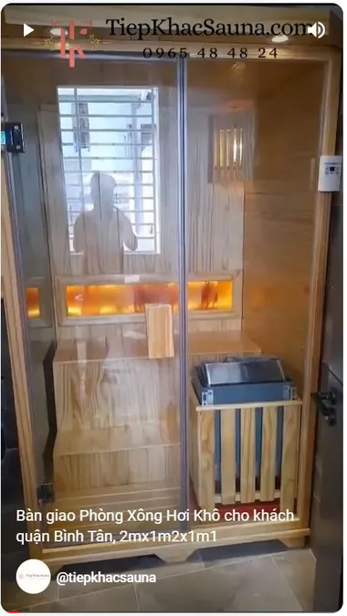 Bàn giao Phòng Xông Hơi Khô cho gia đình khách quận Bình Tân