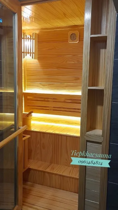 Phòng xông khô tại quận 1, HCM. Cao 1m98, ngang 1m38, sâu 1m1. Sử dụng 2 người/lần_Hình 2