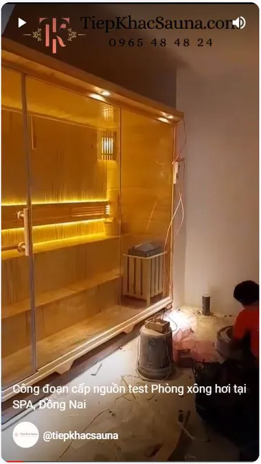 [27/05/2023] Cập nhật cấp nguồn test Phòng Xông Hơi SPA tại Đồng Nai