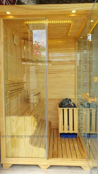Phòng xông khô gia đình anh Hải tại Hóc Môn, HCM. Cao 2m, ngang 1m2, sâu 1m2. Sử dụng 1-2 người. Hình 2/2