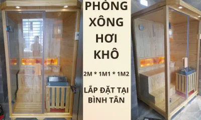 Bàn giao Phòng Xông Hơi Khô 2mx1m2x1m1 cho khách hàng tại Bình Tân, TpHCM